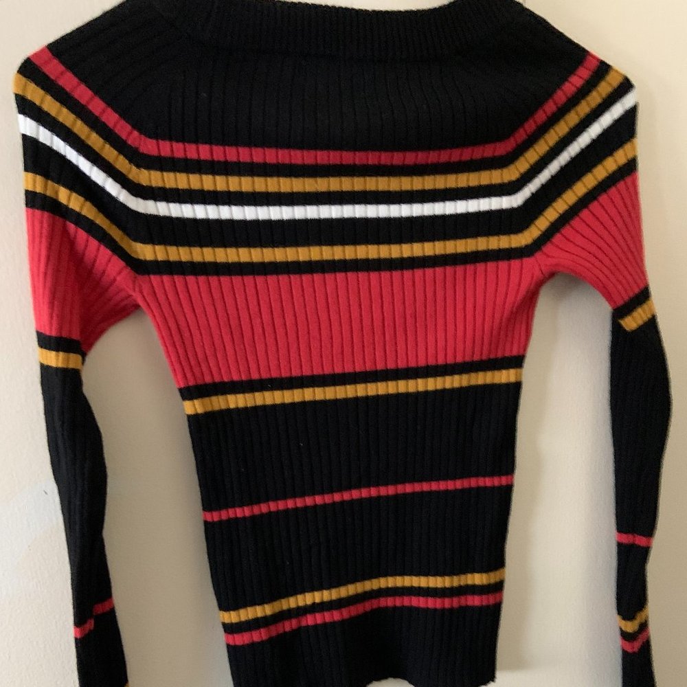 Striped Ribbed Sweater - Picture 2 of 3